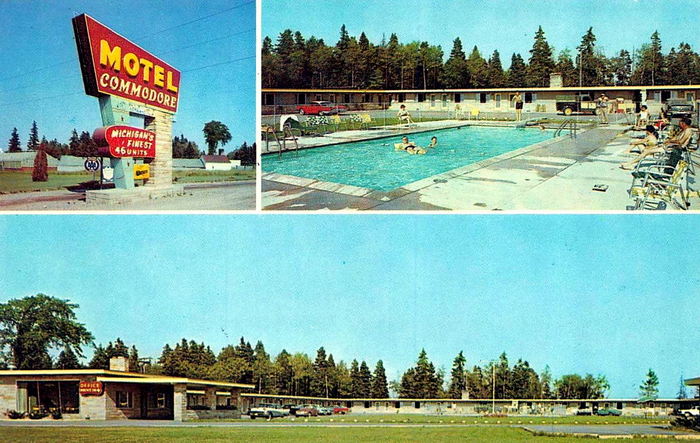 Motel Commodore - OLD POSTCARD AND PROMOS